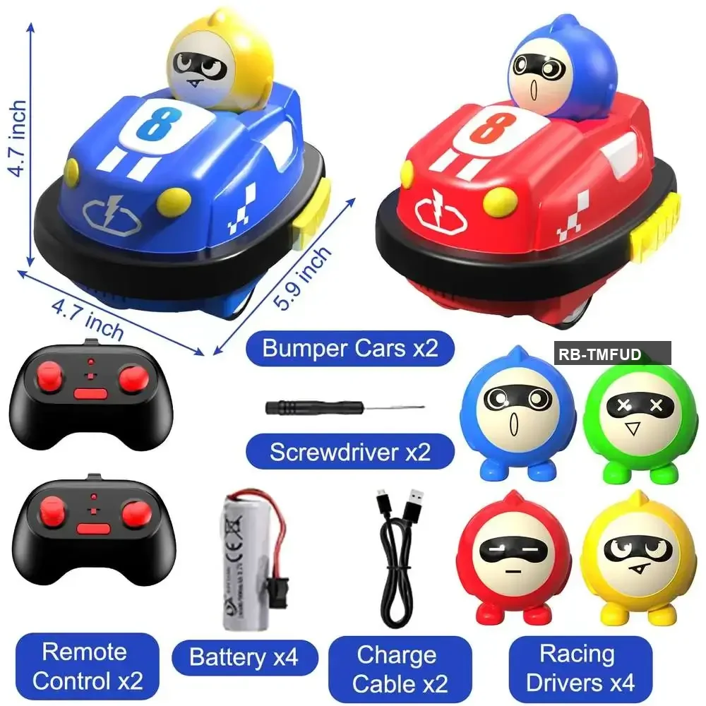 Remote Control Bumper Car – 2 Player Real Racing & Family Fun