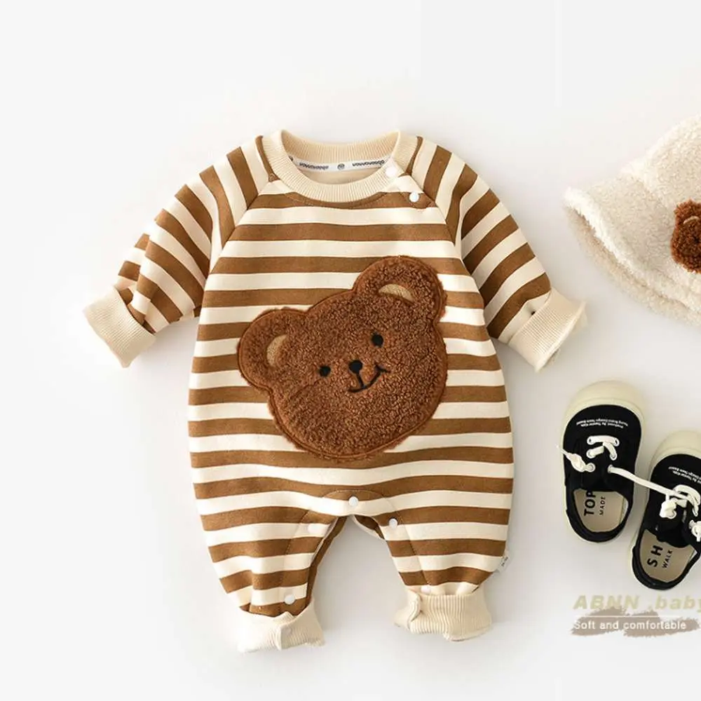 Baby Cuddle Bear Winter Romper Set - Imported