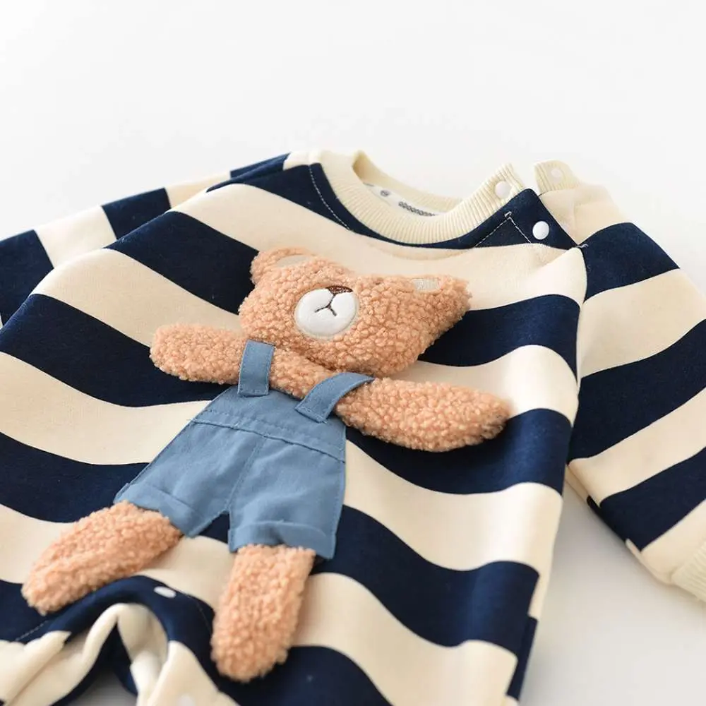 Baby Cuddle Bear Winter Romper Set - Imported