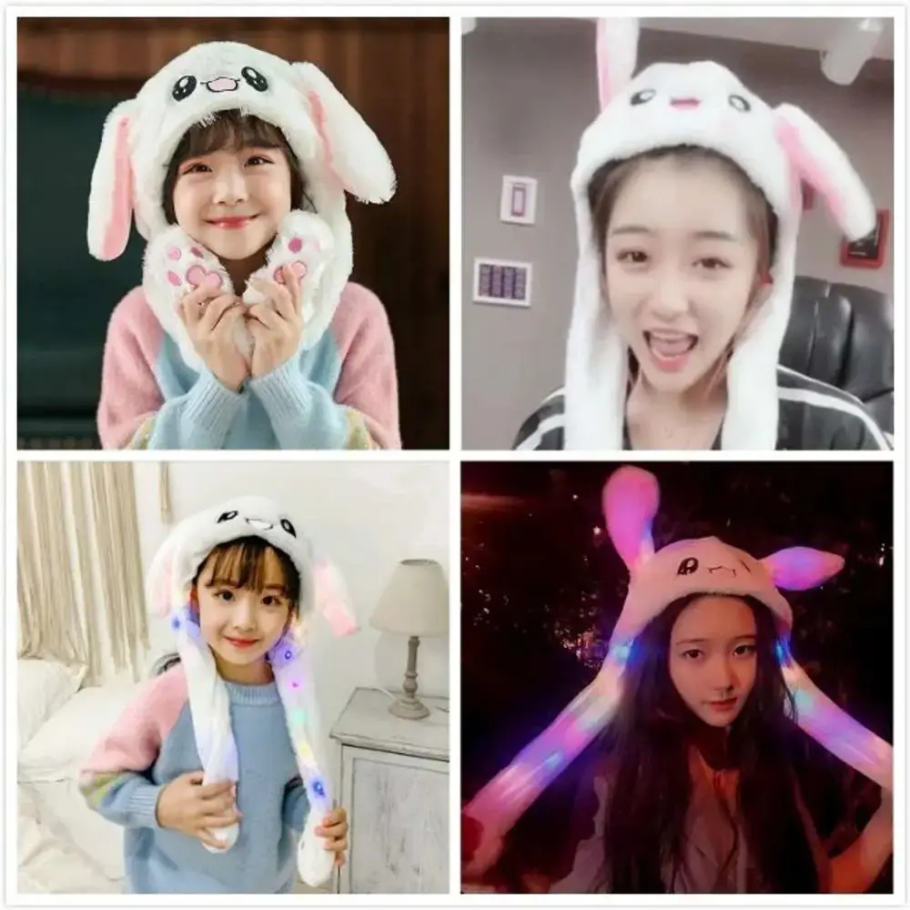 LED Cartoon Rabbit Winter Cap - Cozy & Adorable!