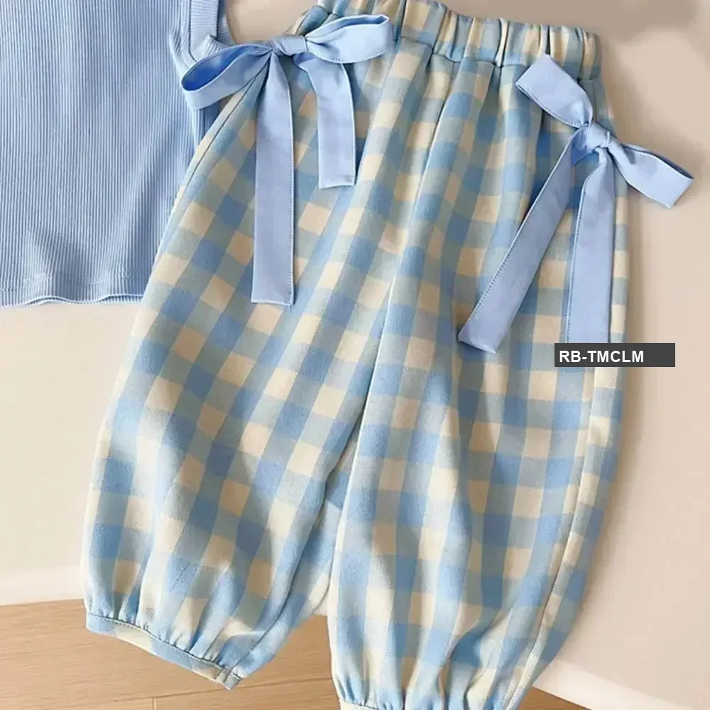 Check Co-ord 3-Piece Set with Bag | Baby Girl Outfit (2–4 Years)