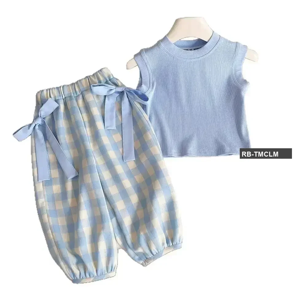Check Co-ord 3-Piece Set with Bag | Baby Girl Outfit (2–4 Years)