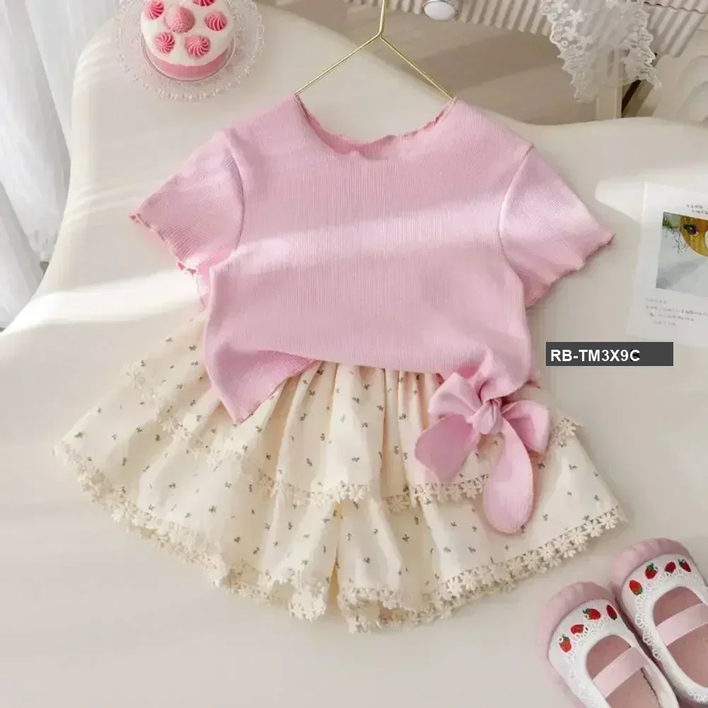 Mini Bloom Skirt Set / 80s (6-12 )month)