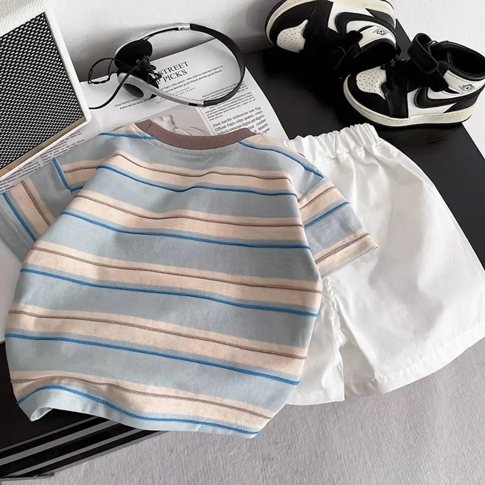 Junior Classic Stripe Outfit – Imported Pure Cotton Baby Set
