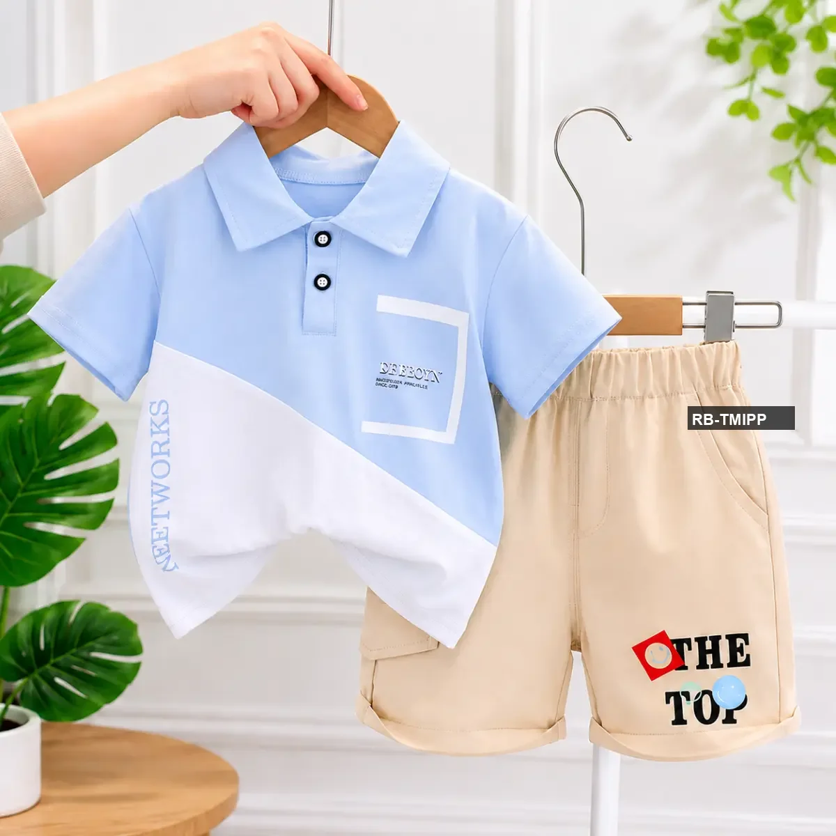 Boys Top Polo Set - China Imported Baby Clothing