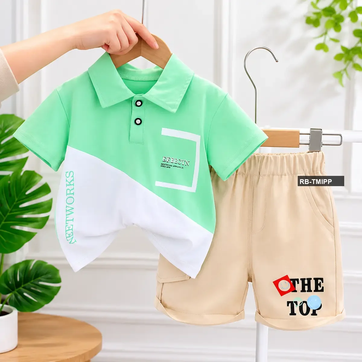 Boys Top Polo Set - China Imported Baby Clothing