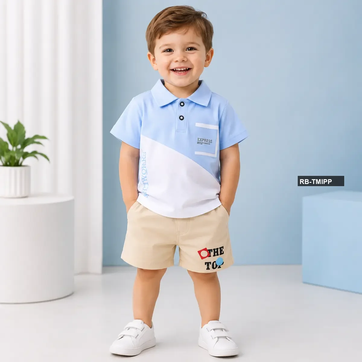 Boys Top Polo Set - China Imported Baby Clothing