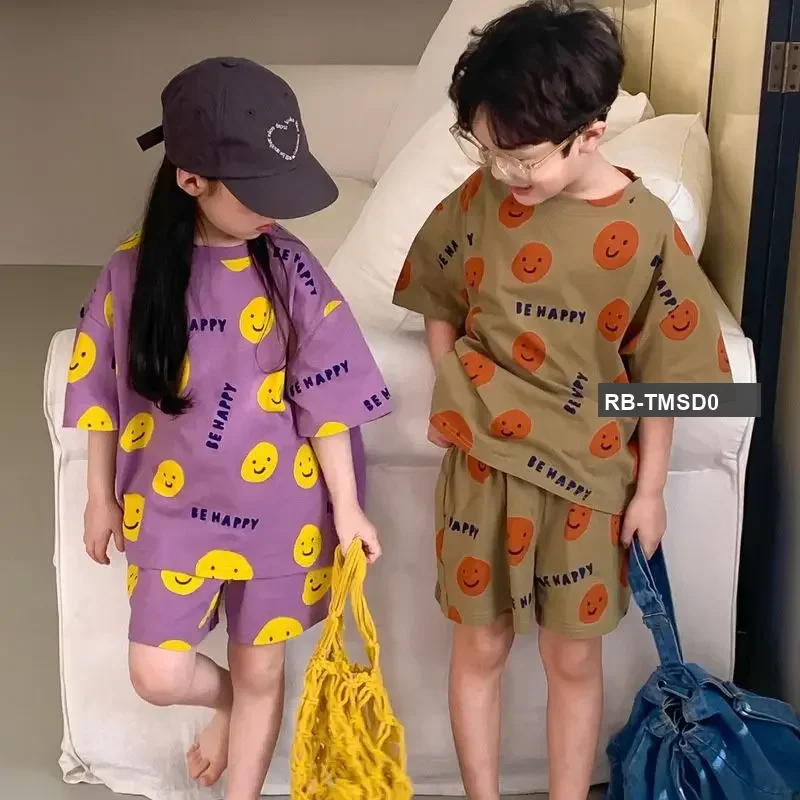 Emoji T-shirt set -Purple