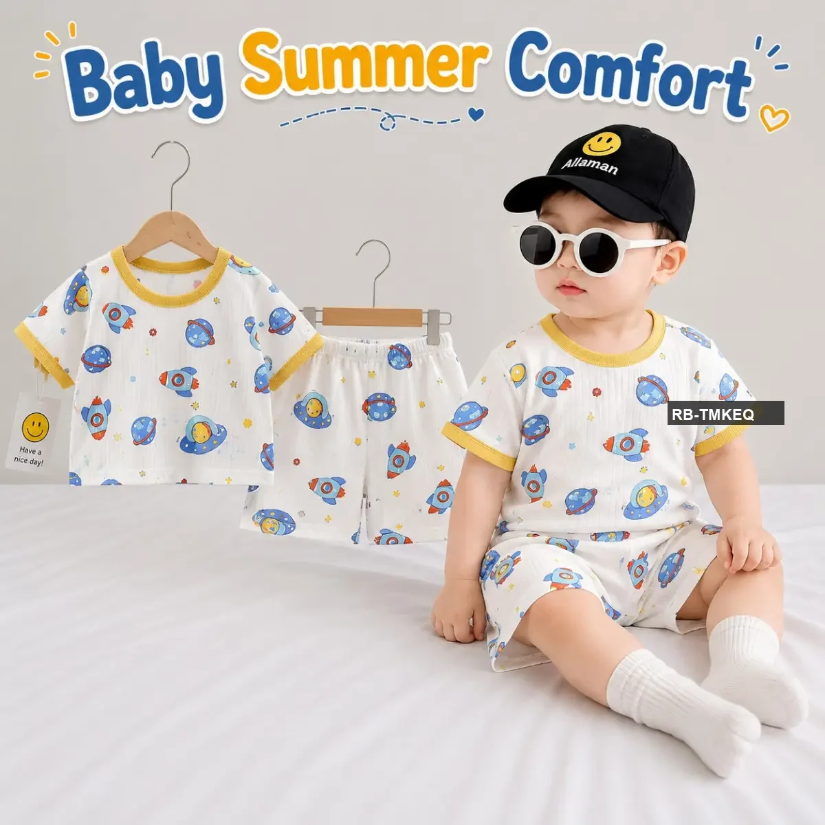 Roam Style Baby Summer T-Shirt Set - Rocket