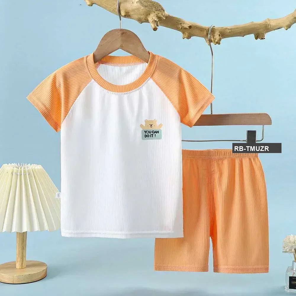 Summer Friendly T-shirt set Orange