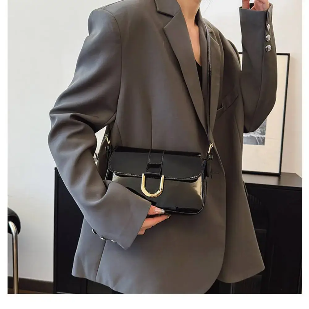 Glossy Muse Bag – Trendy Patent Leather Statement Purse